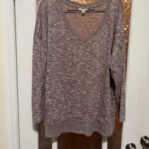 Style & Co purple Vneck sweater